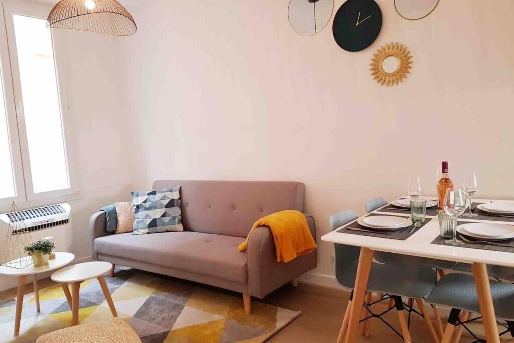 Appartement 2 Chambres Refait A Neuf, Climatise, A 2 Min De La Mer Nice Dış mekan fotoğraf